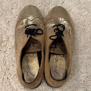 Gold Women's Brogues